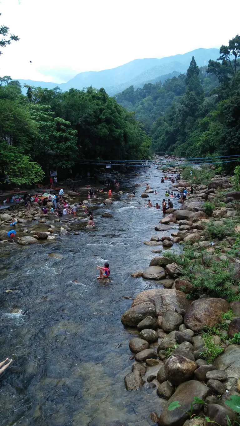 ลำธารที่ไหลลงจากเทือกเขาหลวง