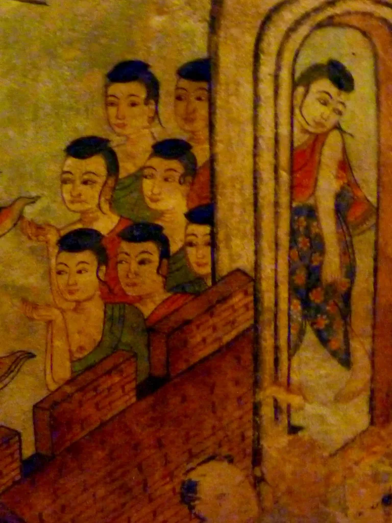 ผู้คนในจิตรกรรมวิหารลายคำ (ปี 2556)